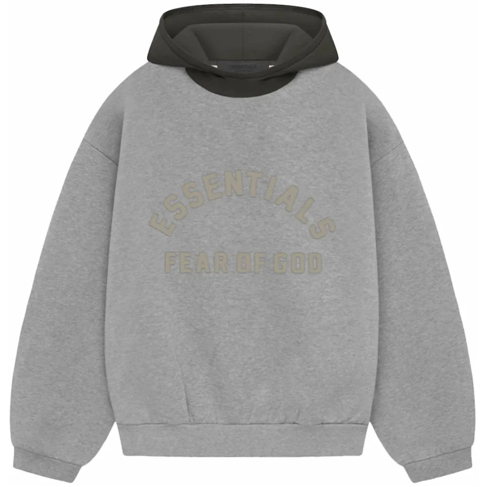 Fear Of God Essentials SS24 Nylon Fleece Hoodie - Dark heather & ink