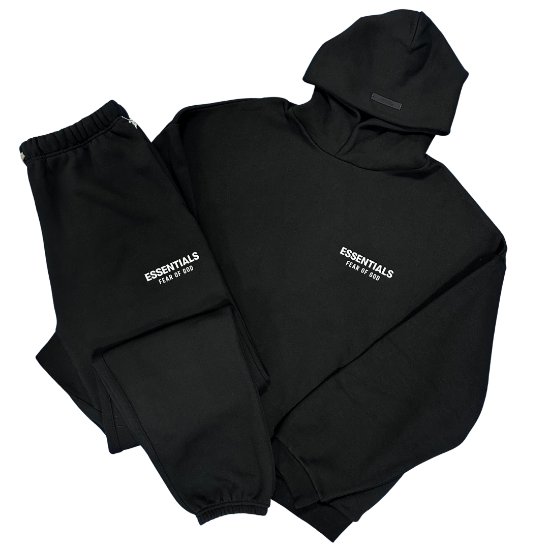 Fear Of God Essentials SS25 Black Tracksuit